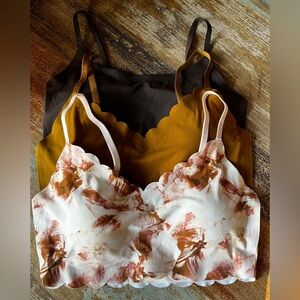 Danskin Intimates Floral and Solid Scalloped Camisole Set, XL, NWOT